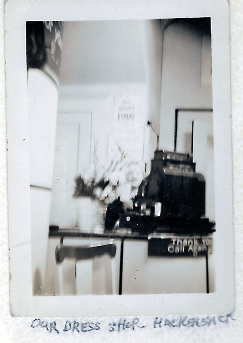 Interior of LIllian Dress Shoppe