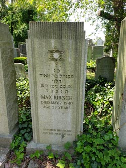 Max Kirsch gravestone - 1940