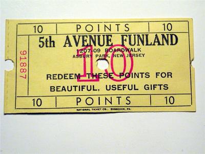 Funland Ticket