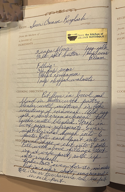 Lillian's Rugelach Recipe